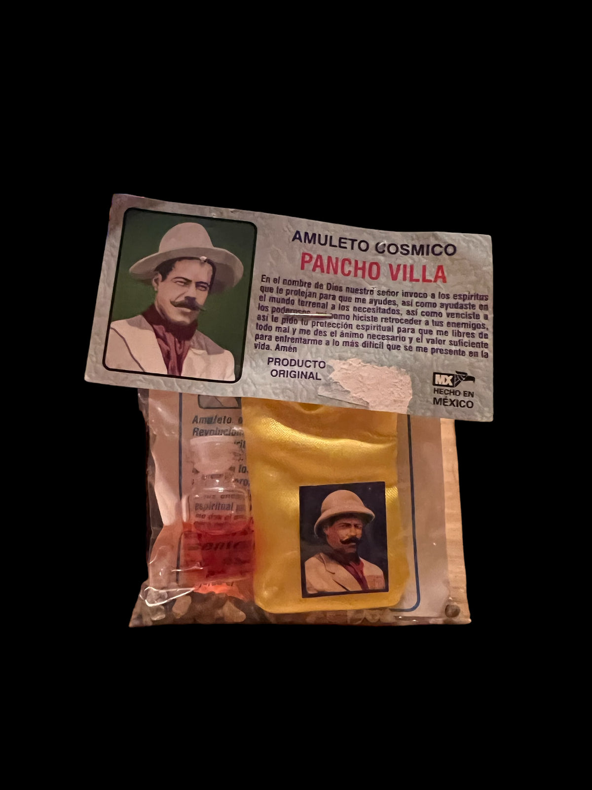 Pancho Villa Amulet + Protection + Victory Over Enemies + Made in Mexico + Amuleto + Morralito