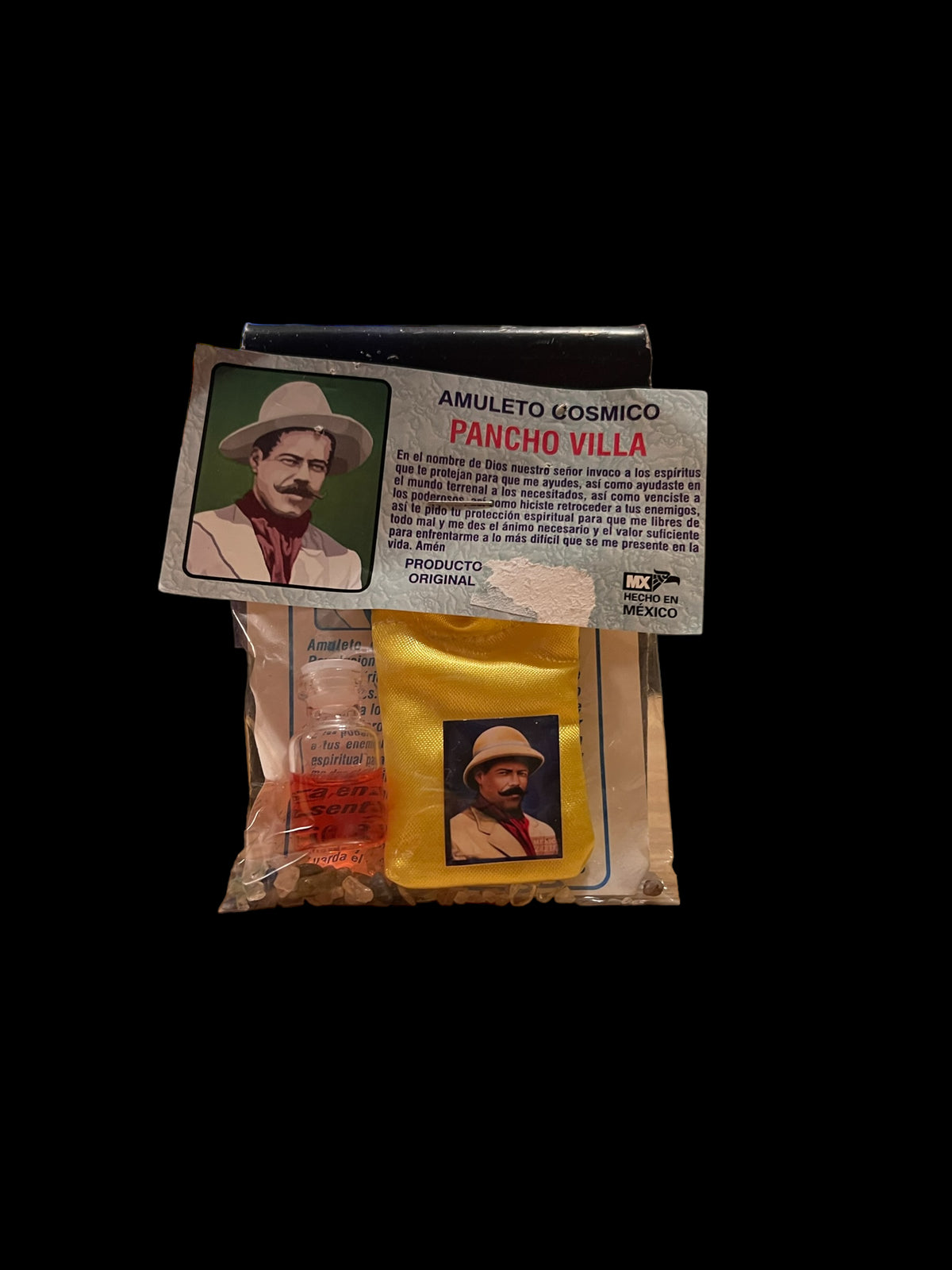 Pancho Villa Amulet + Protection + Victory Over Enemies + Made in Mexico + Amuleto + Morralito