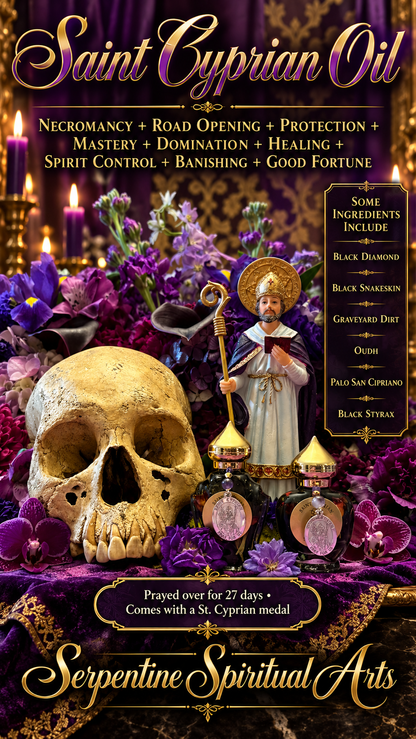 Amuleto Personalizado de San Cipriano + Amuleto + Nigromancia + Brujería + Hechicería + Ocultismo + Apertura de Caminos + Protección + Maestría + Dominación + Sanación