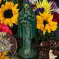 Santa Muerte Verde Candle Working + Court Case + Justice + Money + Lawsuit + Fair Trial + Litigious Issues + Prosperity + Fertility + Abundance + Legal Disputes + Favorable Judgement + Lawyer + Law Keep Away + Balance + Ethics