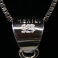 Santa Muerte Silver Necklace + Sterling Silver .925 + Protection + Money + Blessed + Love + Made in Mexico + Stainless Steel Chain