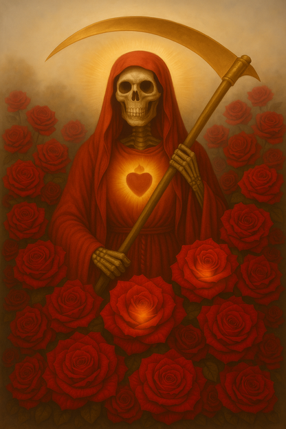 Trabalho com o Coração Vermelho da Santa Muerte + Feitiço de Amor + Paixão + Casamento