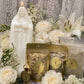Conjunto Ritual da Santa Muerte Branca + Pureza + Limpeza + Habilidade Psíquica + Cura + Tranquilidade + Proteção + Ancestrais