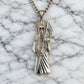 Santa Muerte Necklace + Protection + Money + Blessed + Love + Made in Mexico + Stainless Steel