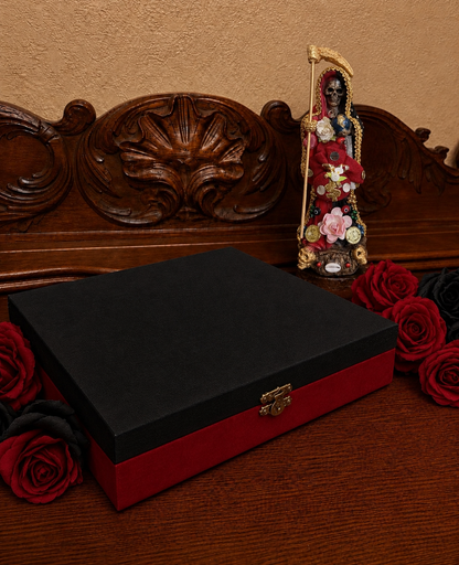 Carga da Santa Muerte Roja y Negra + Reversão + Dominação + Estátua consagrada + Santíssima Muerte