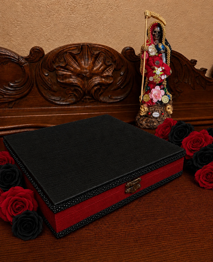 Carga da Santa Muerte Roja y Negra + Reversão + Dominação + Estátua consagrada + Santíssima Muerte