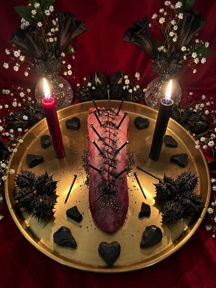 Feitiço de Língua Tapa Boca de Santa Muerte Personalizado + Trabalho + Bruxaria + Feitiçaria