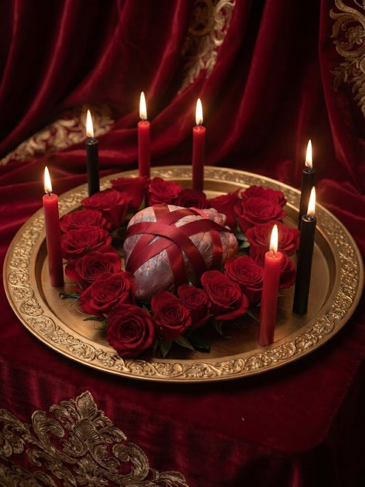 Santa Muerte Roja Heart Working + Love Spell + Passion + Marriage