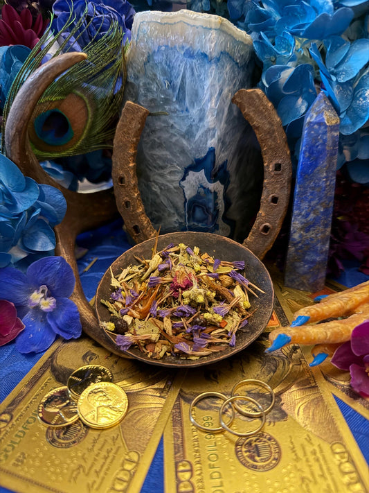 Jupiter Herbs + Expansion + Luxury + Abundance + Justice + Honors + Wisdom + Victory + Influence + Prosperity