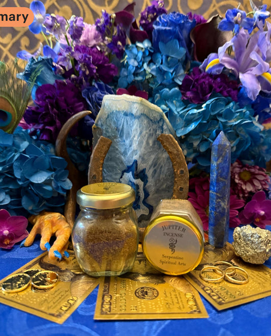 Jupiter Incense & Powder + Expansion + Luxury + Abundance + Justice + Honors + Wisdom + Victory + Influence + Prosperity