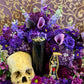 Santa Muerte Fixed Candles (Blanca, Roja, Negra, y Siete Colores)