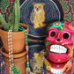 Santa Muerte Rosary + Verde, Morada, and Ámbar + Blessed + Handcrafted + Green + Purple + Amber + Justice + Spirituality + Break Addiction