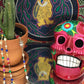 Santa Muerte Siete Colores Rosary + Siete Potencias + All-Purpose + Blessed + Sterling Silver Plated Chain + Handcrafted + Rosario