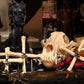 Hekate Wolf Bone Witch's Cross Protection Amulet