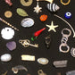 Medium Vintage Fargostein Tinned Travel Bone, Shell, and Trinket Divination Collection (40 Pieces)