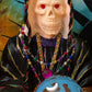 Santa Muerte Siete Colores Rosary + Siete Potencias + All-Purpose + Blessed + Sterling Silver Plated Chain + Handcrafted + Rosario