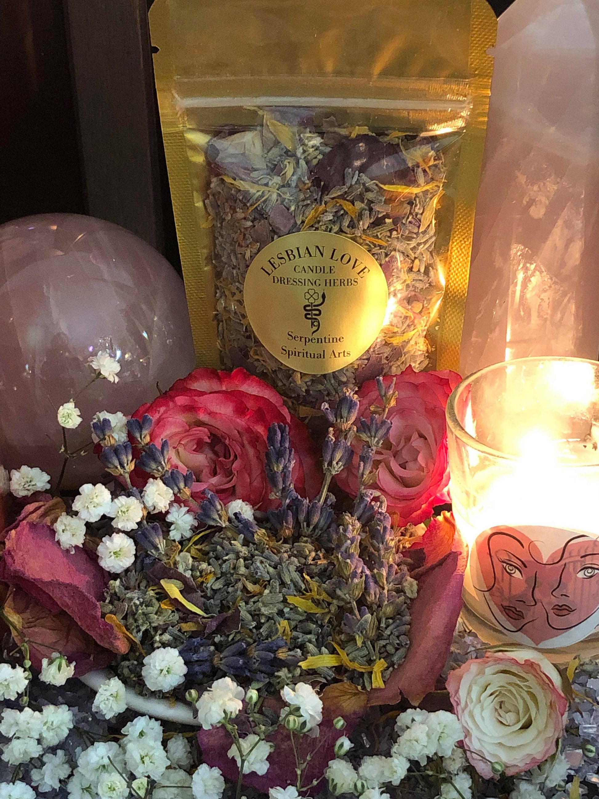 Madam & Eve Lesbian Love Herbs + Candle Dressing + Blessed