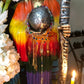 Santa Muerte Siete Colores Rosary + Siete Potencias + All-Purpose + Blessed + Sterling Silver Plated Chain + Handcrafted + Rosario