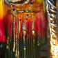 Santa Muerte Siete Colores Rosary + Siete Potencias + All-Purpose + Blessed + Sterling Silver Plated Chain + Handcrafted + Rosario