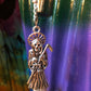Santa Muerte Siete Colores Rosary + Siete Potencias + All-Purpose + Blessed + Sterling Silver Plated Chain + Handcrafted + Rosario