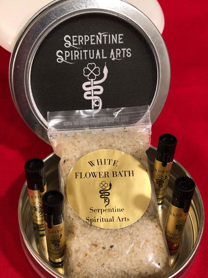 Conjure Oil and White Flower Bath Sample Set