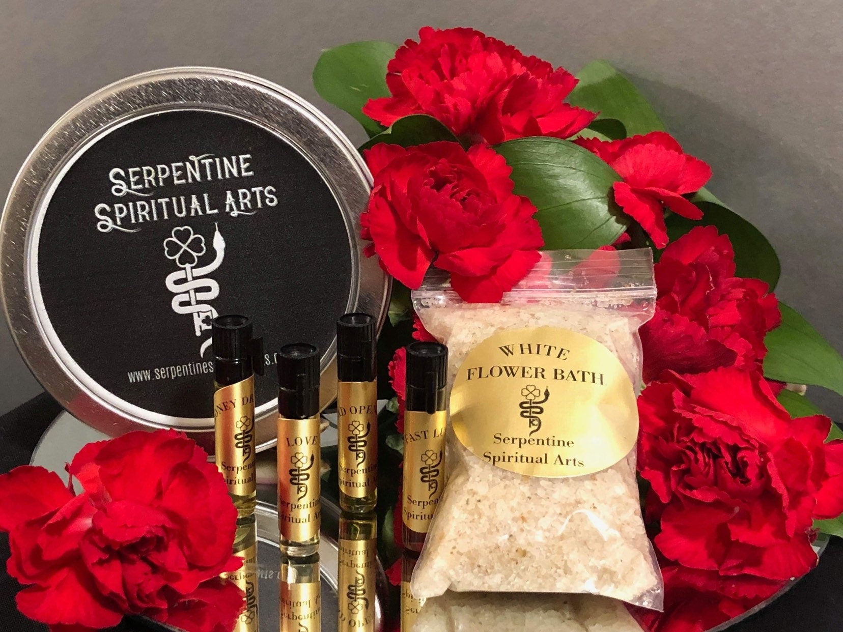 Conjure Oil and White Flower Bath Sample Set