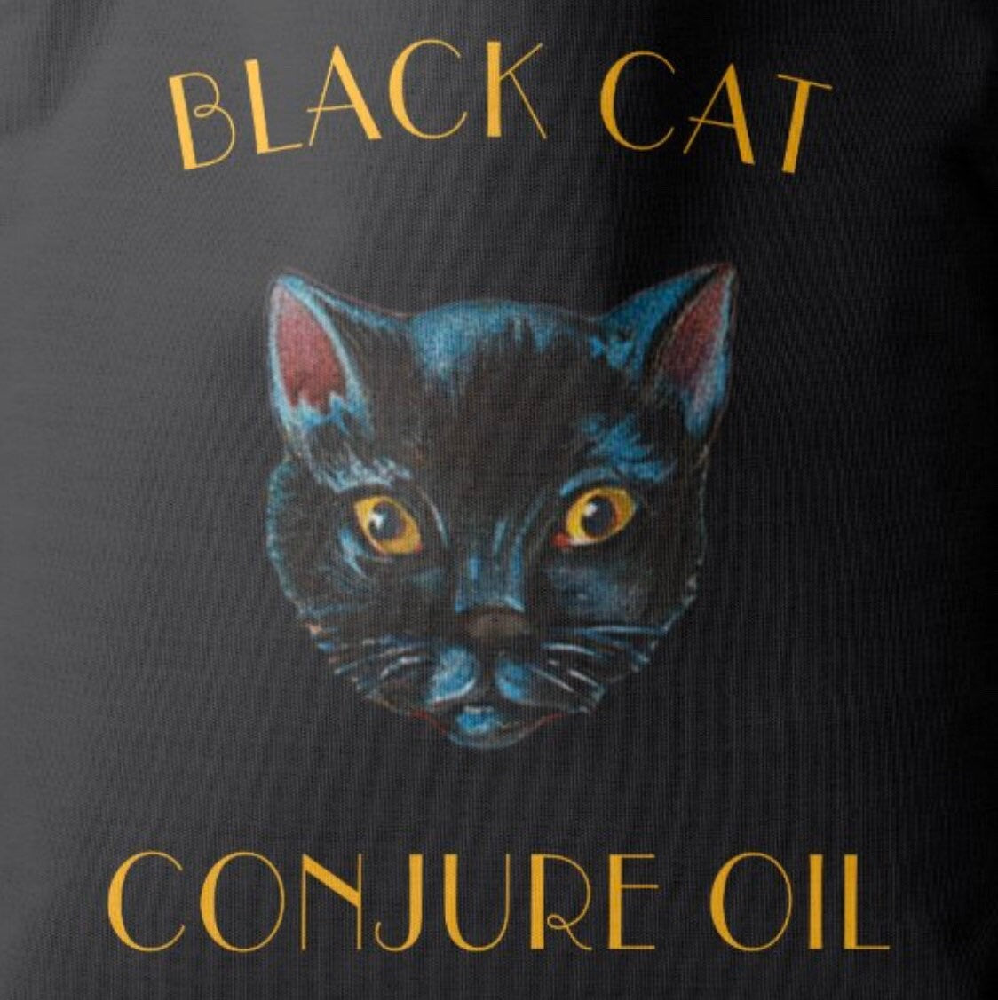 Black Cat Conjure Oil Tote Bag