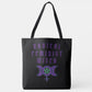 Radical Feminist Witch Tote Bag (Red or Purple)