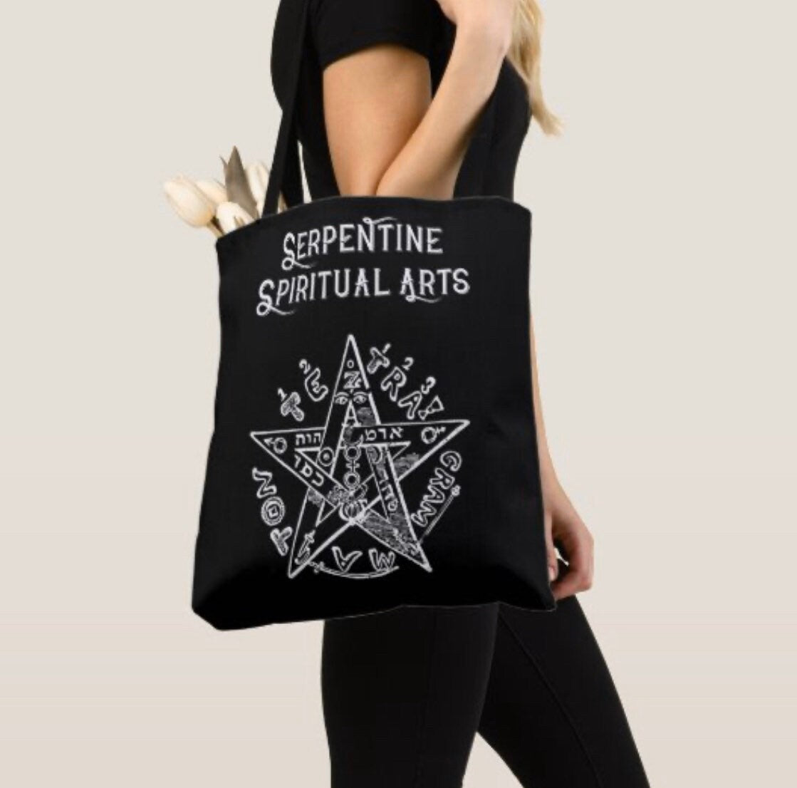 Tetragrammaton Tote Bag + Pentagram of Solomon