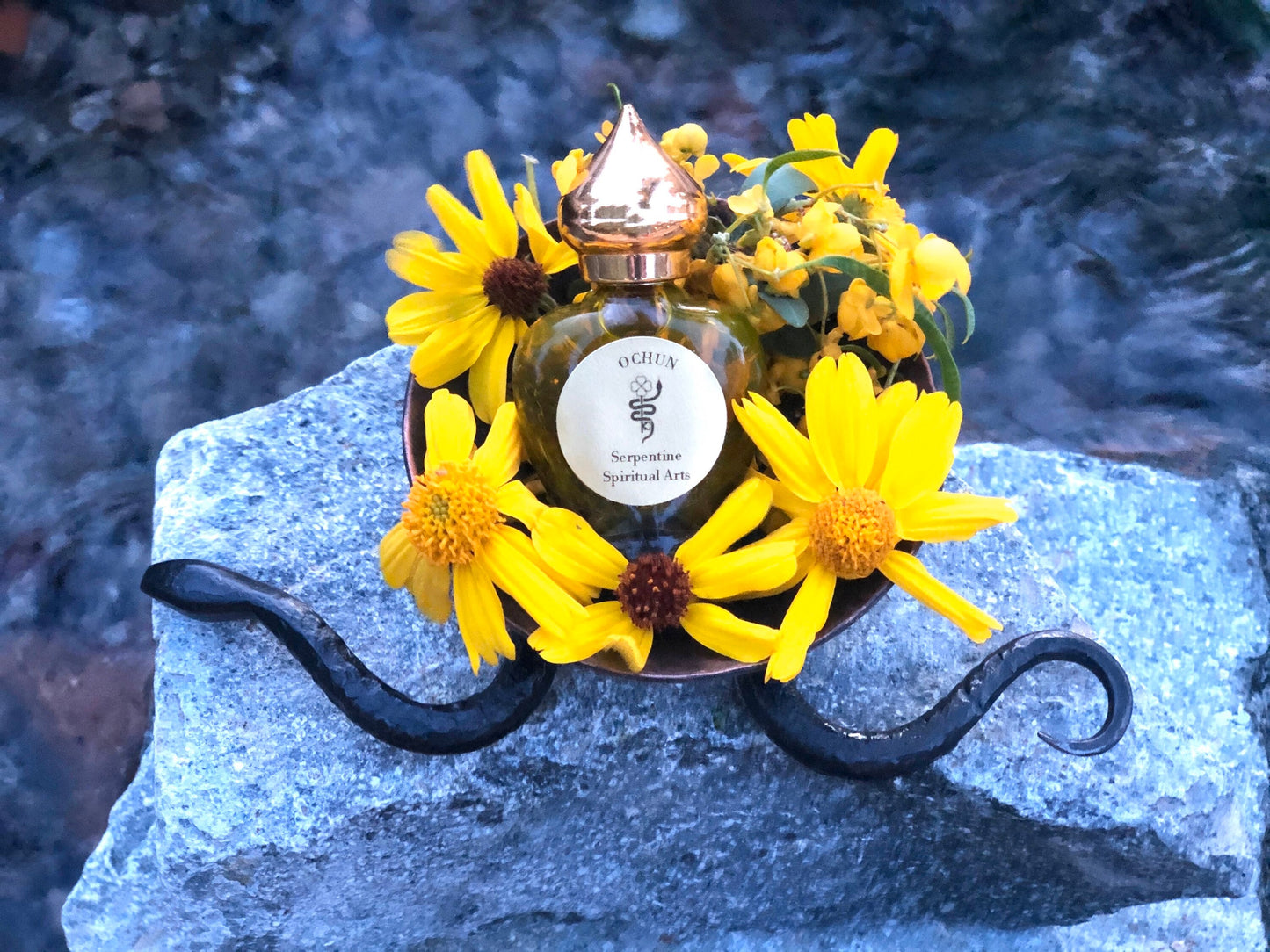 Ochun Oil + Oshun + Virgen de la Caridad del Cobre + Love + Wealth