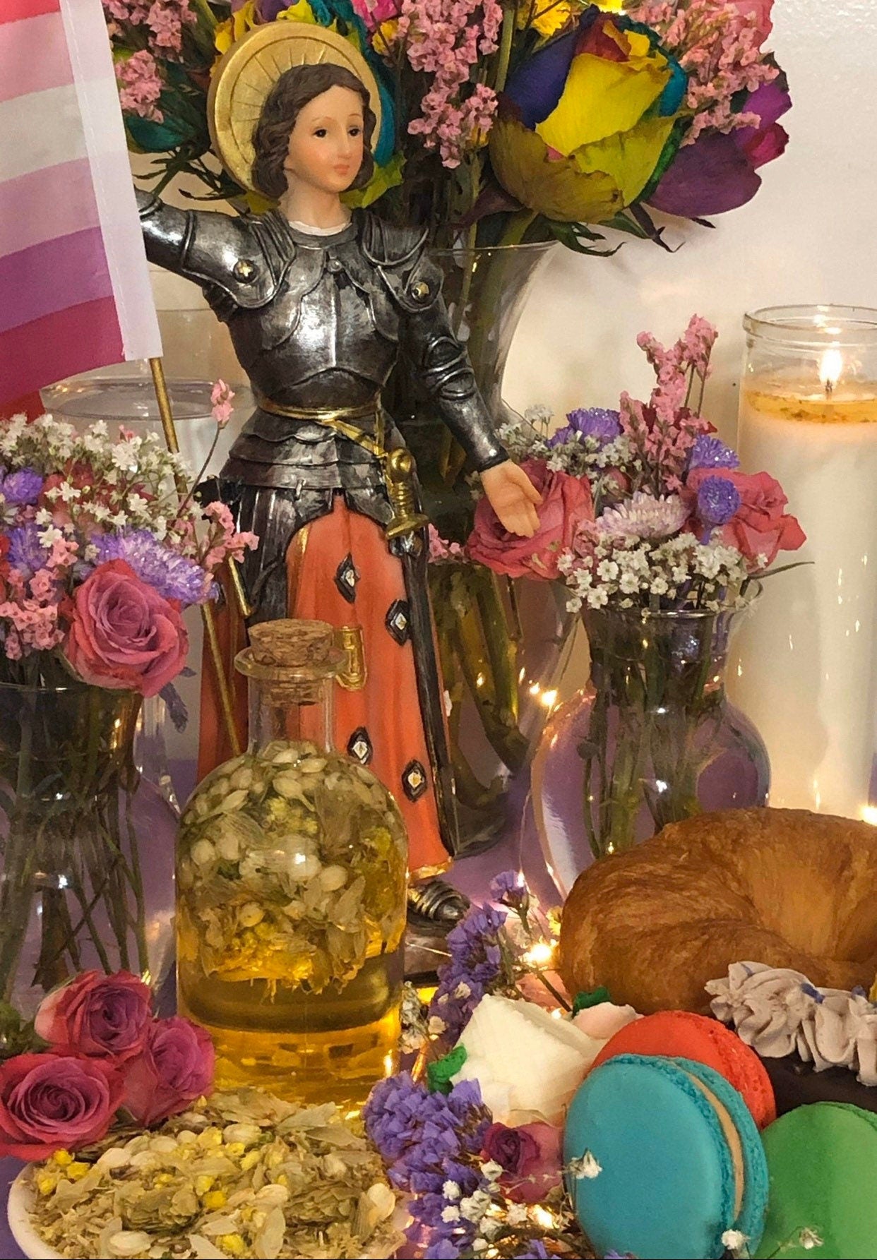 Joan of Arc Oil + Protection + Patroness of Lesbians + Overcome Enemies + Psychic Vision + Victory