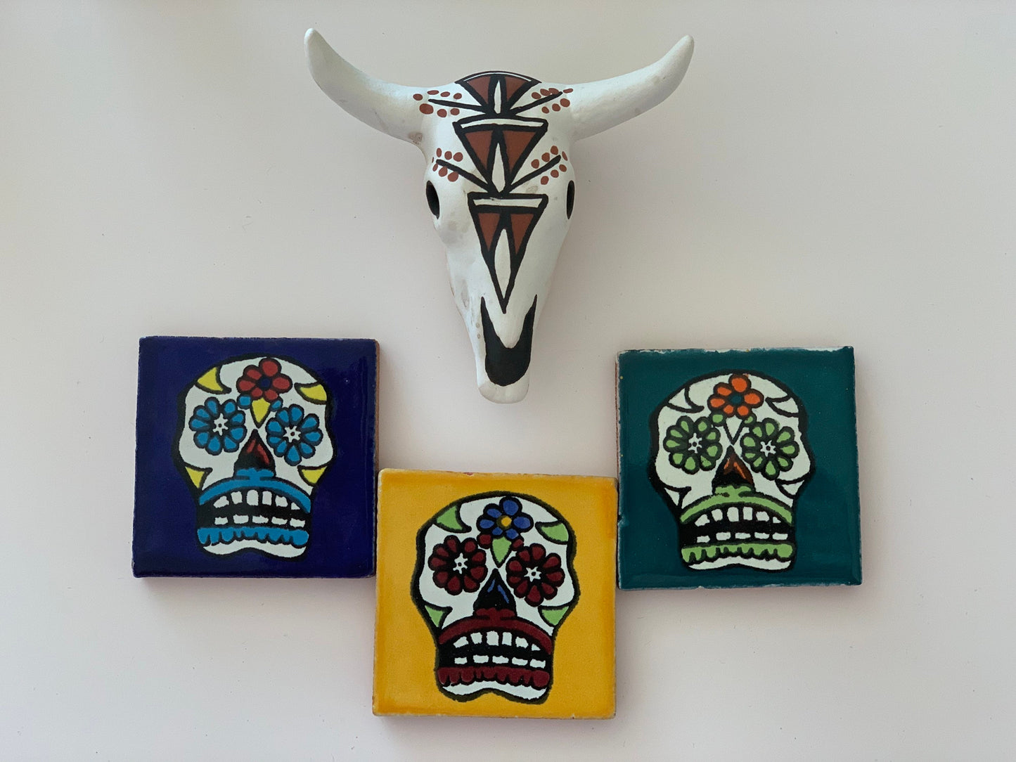 Skull Altar Tiles for Santa Muerte y Dia De Los Muertos
