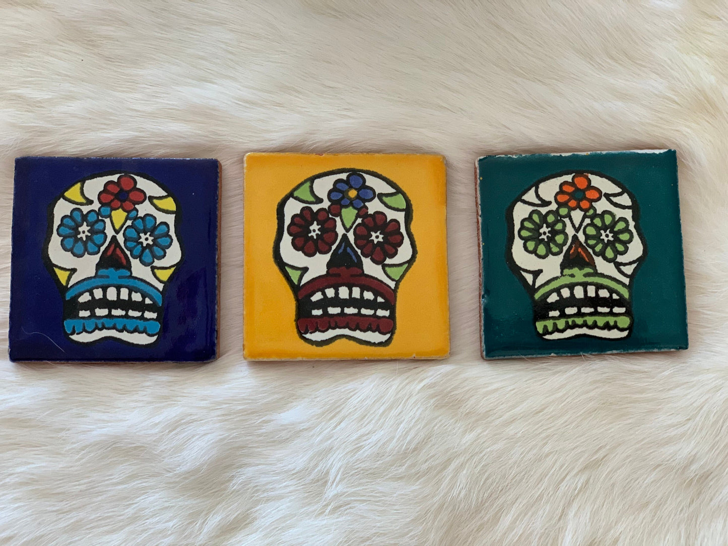 Skull Altar Tiles for Santa Muerte y Dia De Los Muertos