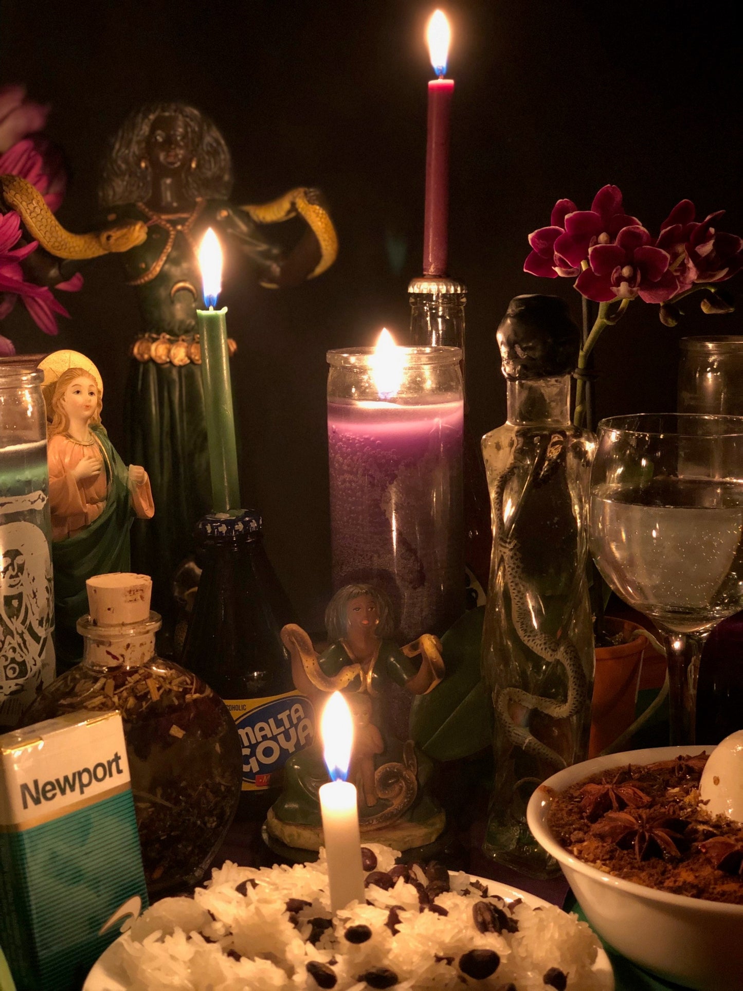 Filomena Lubana Oil + Santa Marta la Dominadora + Domination + Bring Back Tame Man + Truth Revealed + 24K Gold + Saint Martha the Dominator