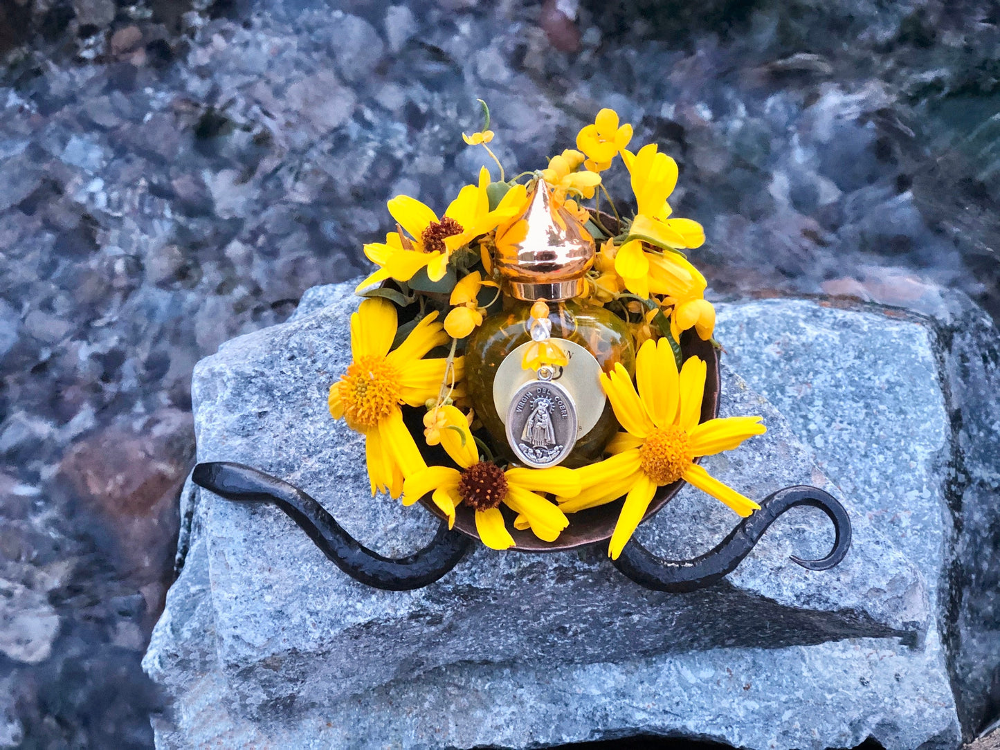 Ochun Oil + Oshun + Virgen de la Caridad del Cobre + Love + Wealth
