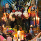 Santa Muerte Siete Colores Rosary + Siete Potencias + Blessed + All-Purpose + Sterling Silver Plated Chain + Handcrafted + Rosario