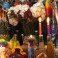 Santa Muerte Siete Colores Rosary + Siete Potencias + Sterling Silver Plated Chain + Handcrafted + Rosario