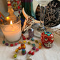 Santa Muerte Siete Colores Rosary + Siete Potencias + All-Purpose + Love + Money + Protection + Sterling Silver Plated Chain + Handcrafted