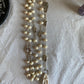 Santa Muerte Blanca Rosary with Bone Beads + Blessed + Sterling Silver Plated Chain + Handcrafted + Rosario