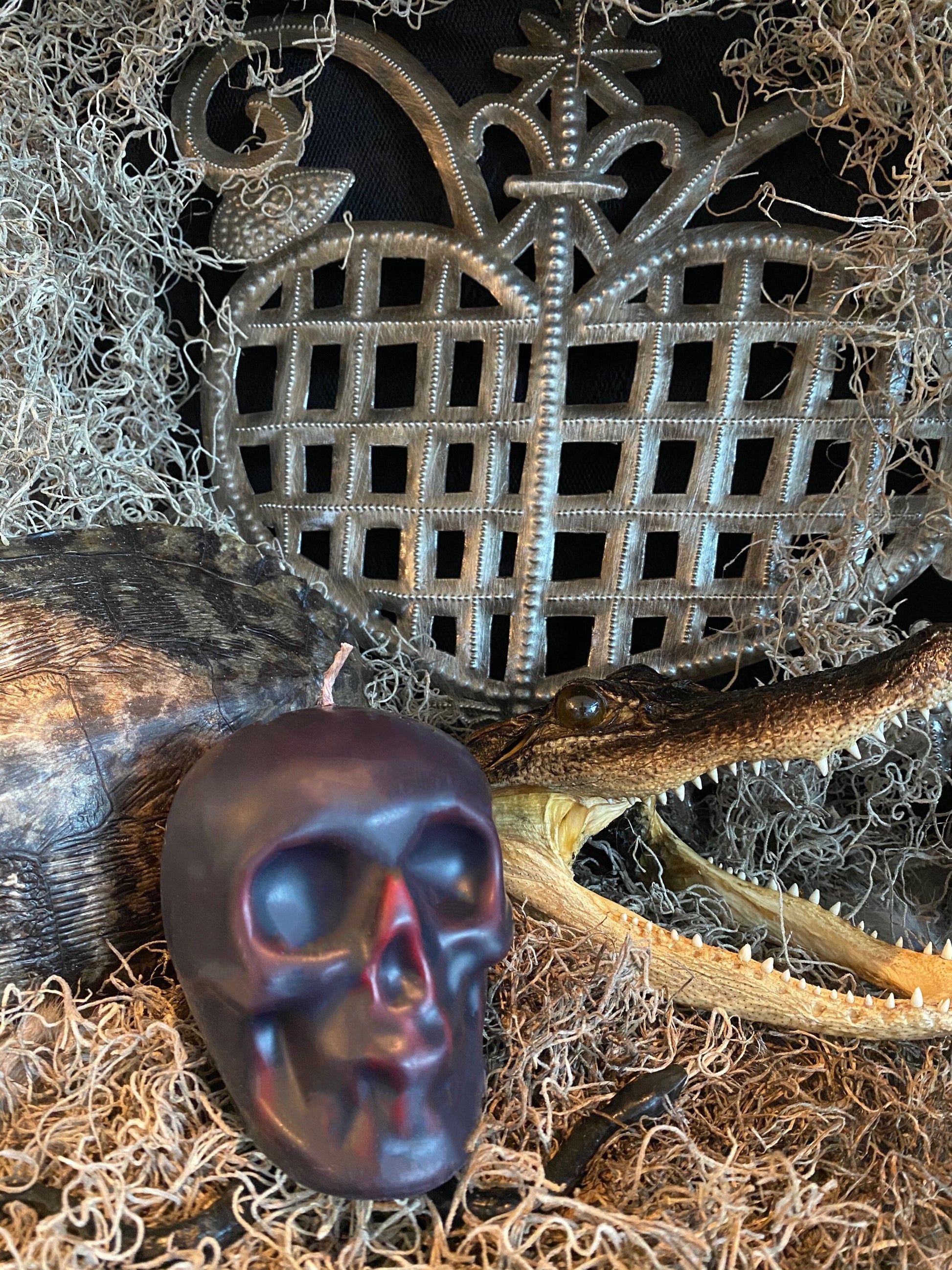 Reversing or Bleeding Skull Candle + Return to Sender + Elegua + Papa Legba in New Orleans Voodoo + Esu