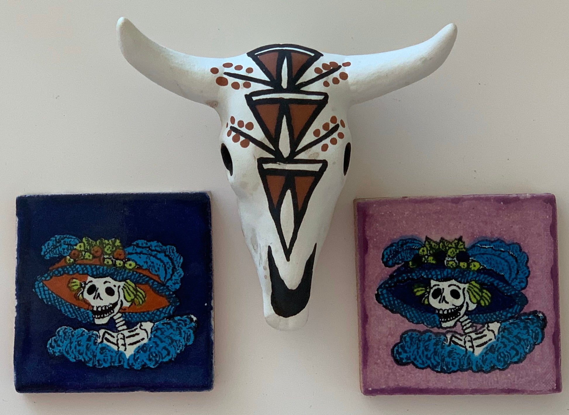 La Catrina Altar Tiles for La Santa Muerte y Dia De Los Muertos