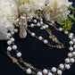 Santa Muerte Blanca Rosary + Protection + Healing + Gemstone + Alabaster + Blessed + Sterling Silver Plated Chain + Handcrafted + Rosario