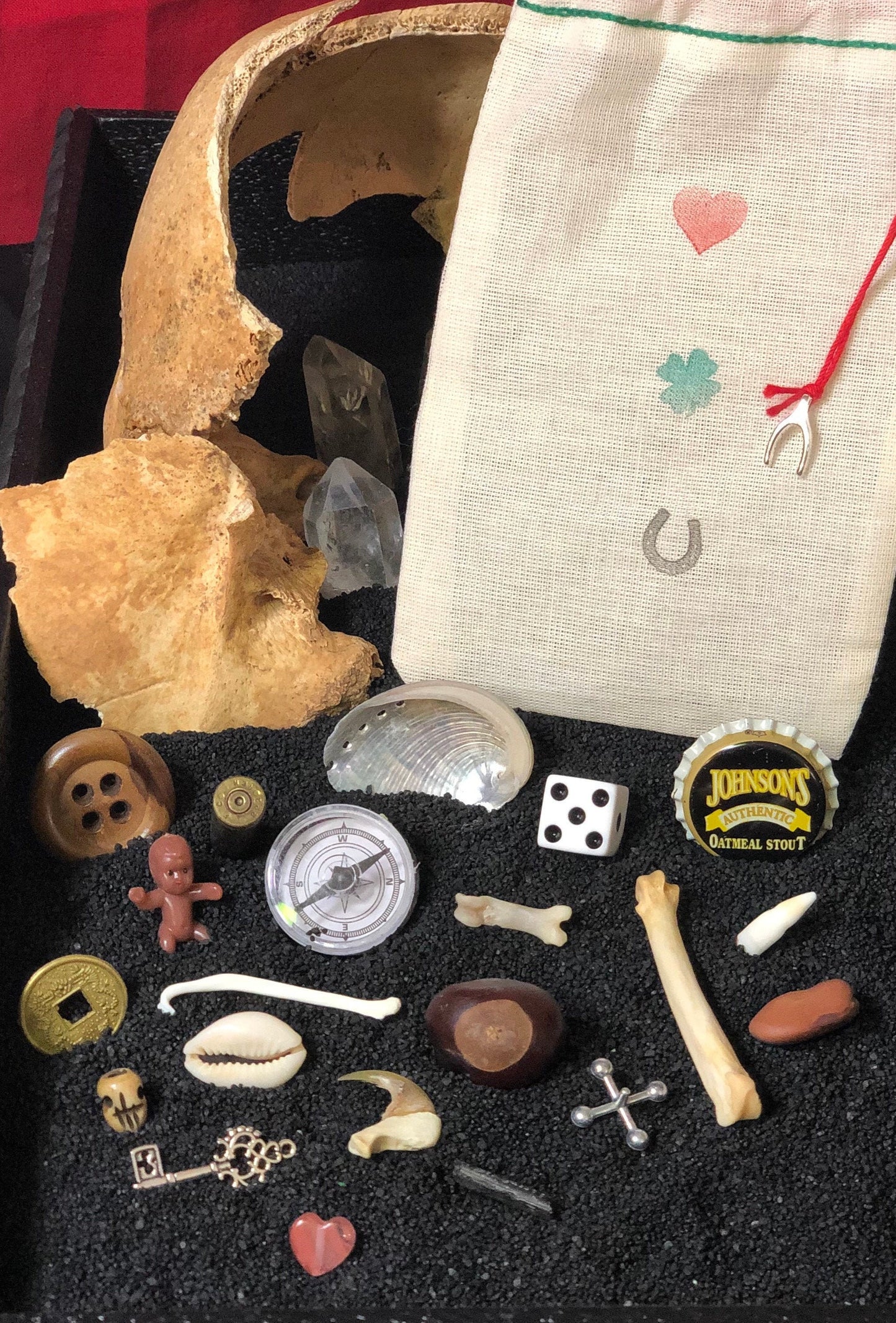 Bone, Shell, and Trinket Divination Collection (21 Pieces) + Blessed