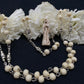 Santa Muerte Hueso Rosary + Bone Beads + Sterling Silver Plated Chain + Handcrafted + Rosario