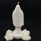 Santa Muerte Blanca Candle + Blessed + 24K Gold + Purity + Psychic + Healing + Cleansing