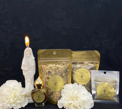 Santa Muerte Blanca Ritual Set + Purity + Psychic + Healing