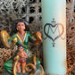 Filomena Lubana Veve Pillar Candle + Santa Marta la Dominadora + Marta la Culebra + Saint Martha The Dominator + Dominatrix