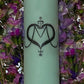 Filomena Lubana Veve Pillar Candle + Santa Marta la Dominadora + Marta la Culebra + Saint Martha The Dominator + Dominatrix