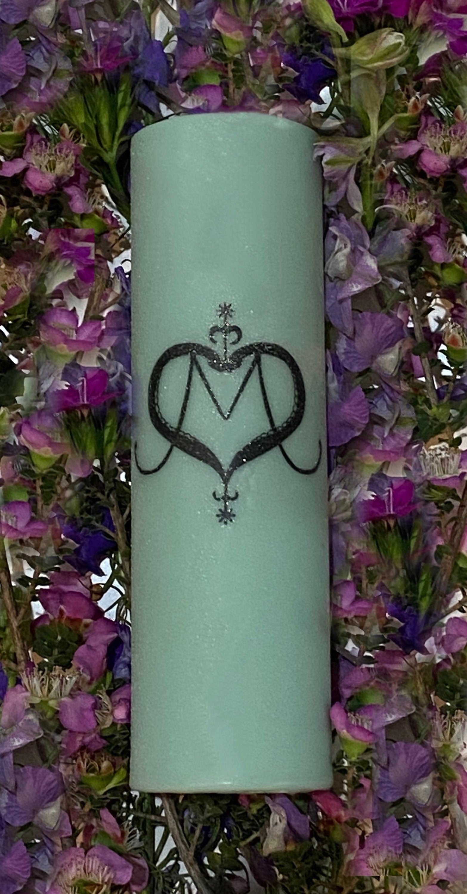 Filomena Lubana Veve Pillar Candle + Santa Marta la Dominadora + Marta la Culebra + Saint Martha The Dominator + Dominatrix