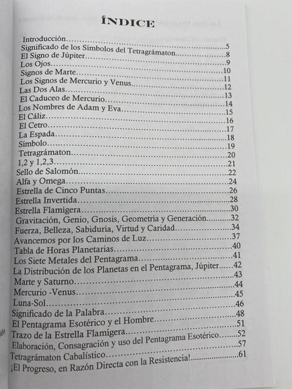 El Poder Del Tetragrammaton Book + NEW + Pentagram of Solomon